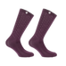 Equithème - Chaussettes d'équitation Kamilia Je T'aime prune