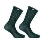 Equithème - Chaussettes d'équitation Kamilia Je T'aime vert foncé