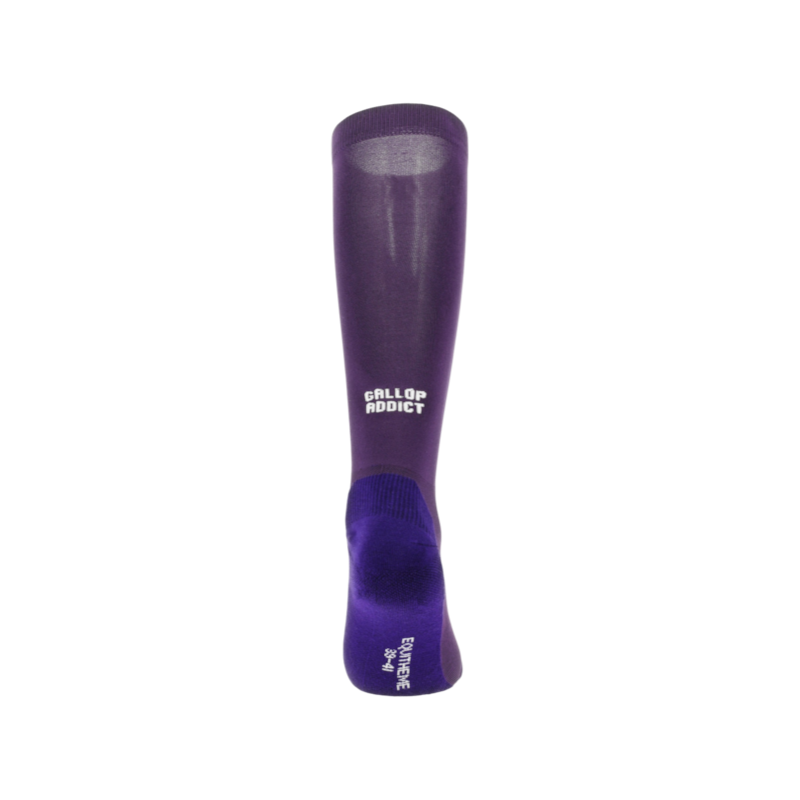 Equithème - Chaussettes d'équitation Nicole violet