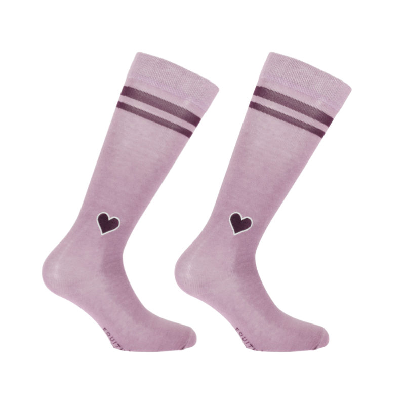 Equithème - Chaussettes d'équitation Nikita lilas