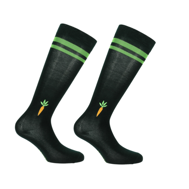 Equithème - Chaussettes d'équitation Nikita vert foncé/ vert clair