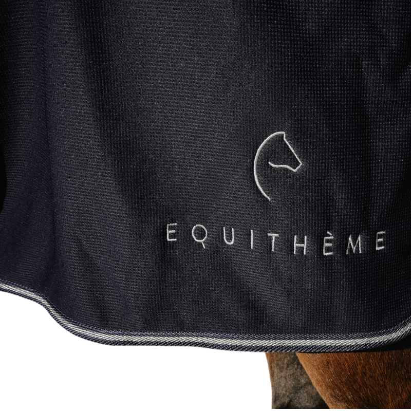 Equithème - Chemise polaire EK-Heavy glitter marine