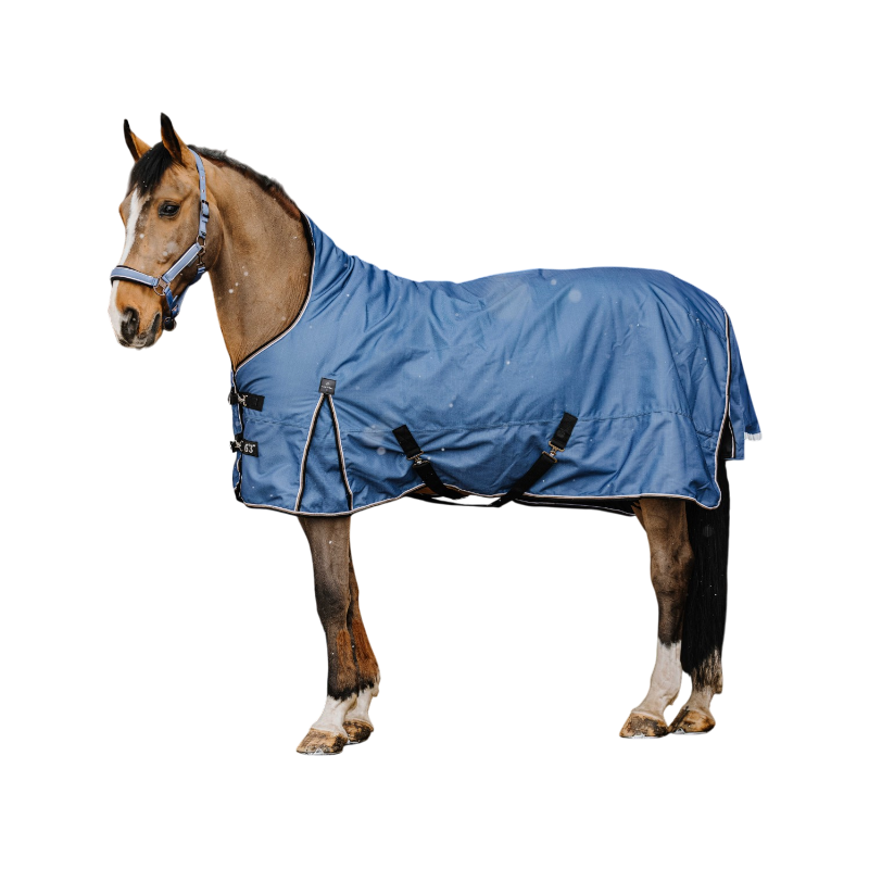 Equithème - Couverture d'extérieur Tyrex Aisance 1200D high neck cobalt 150g