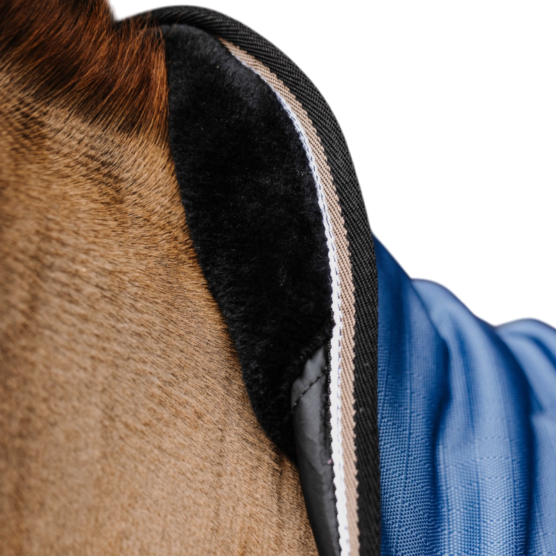 Equithème - Couverture d'extérieur Tyrex Aisance 1200D high neck cobalt 150g