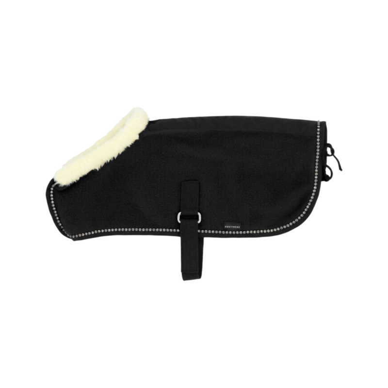 Equithème - Couverture pour mini poney noir glitter