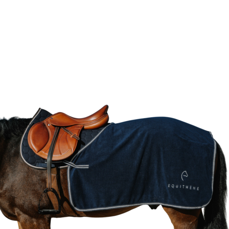 Equithème - Couvre-reins dressage EK-Glitter marine