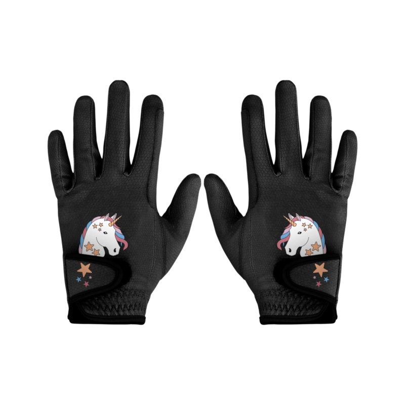 Equithème - Gants Licorne noir