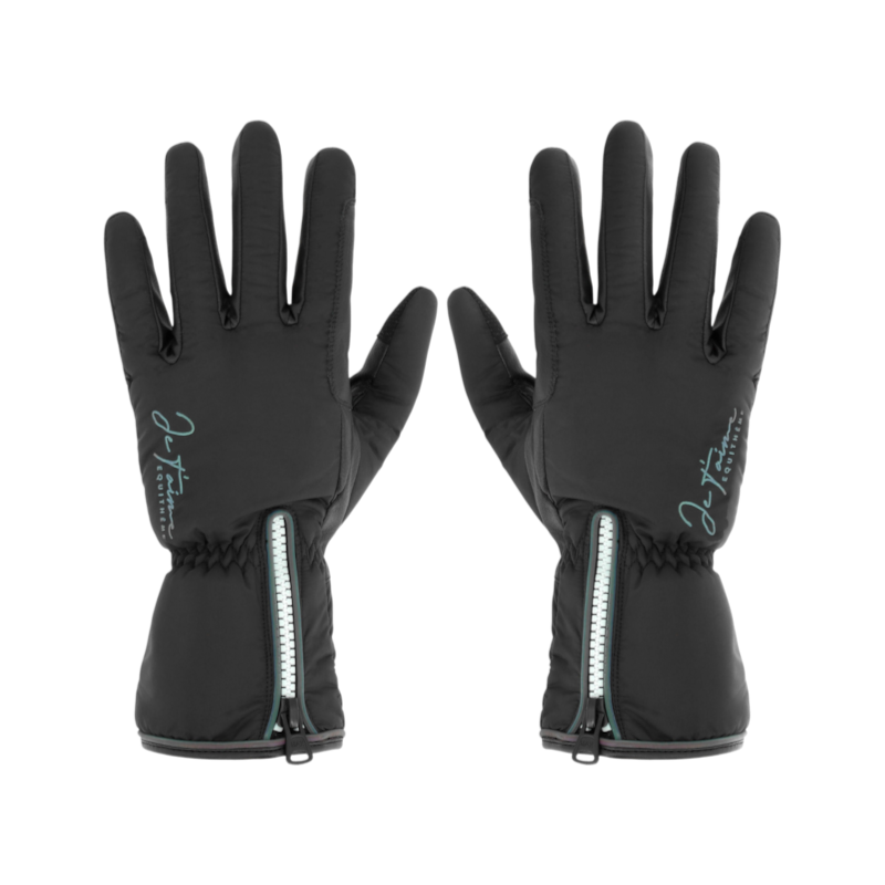 Equithème - Gants Magic Je t'aime noir