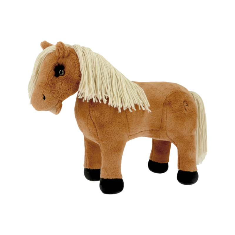 Equithème - Peluche mini poney Fleur alezan crins lavés