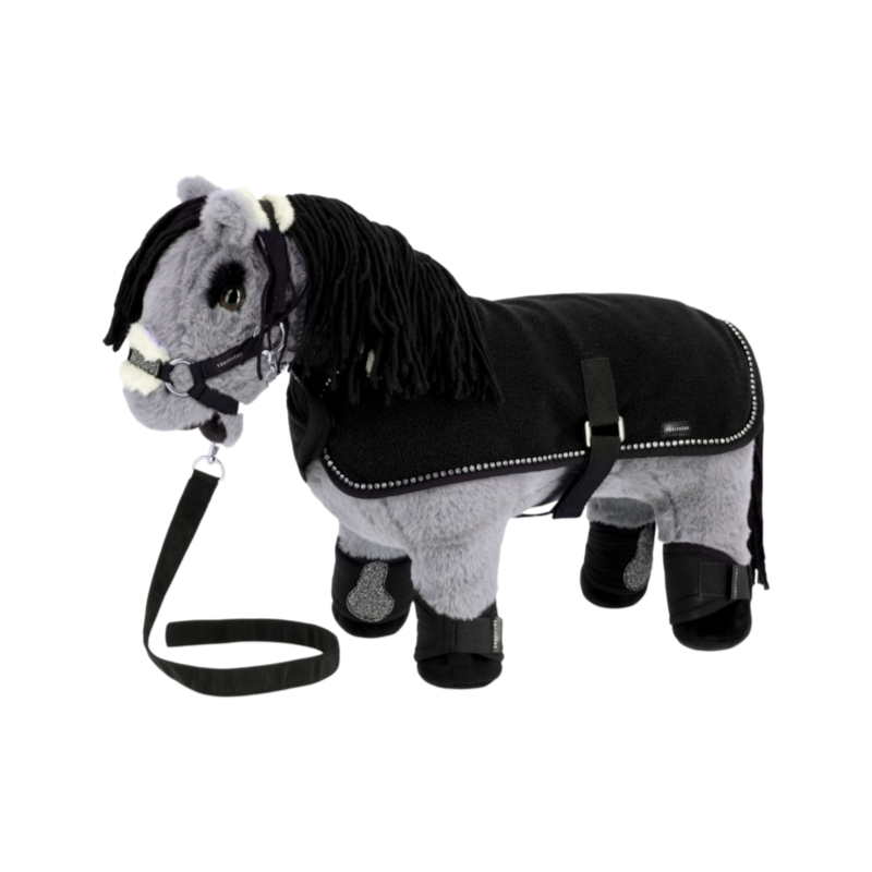 Equithème - Peluche mini poney Lutin gris foncé
