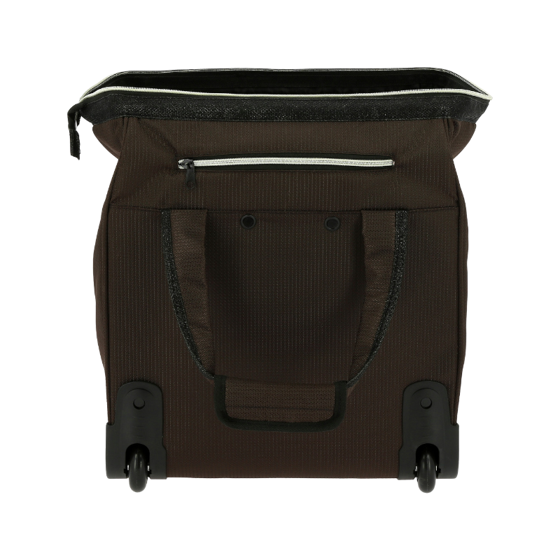 Equithème - Sac de pansage à roulette brun | - Ohlala