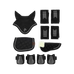 Equithème - Set accessoires pour mini poney noir glitter (x5)