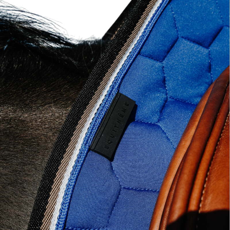 Equithème - Tapis de selle Coco bleu