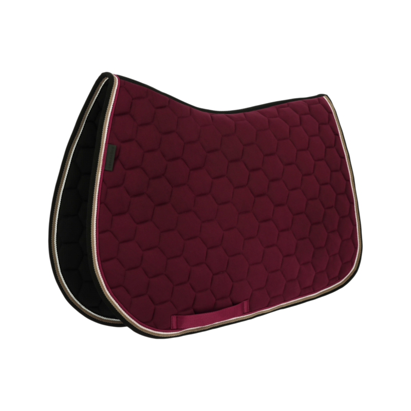 Equithème - Tapis de selle Coco bordeaux