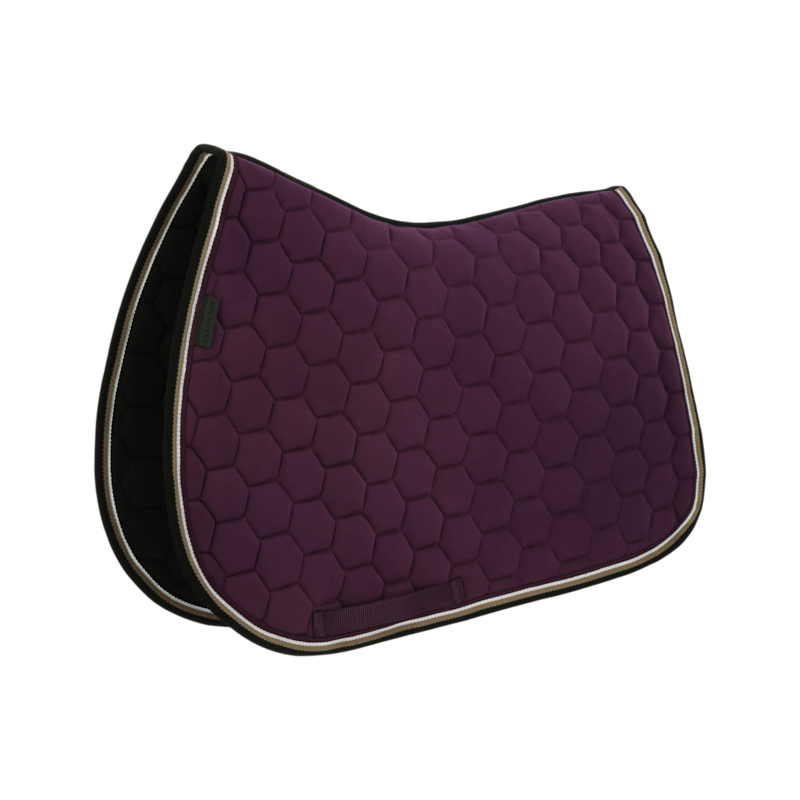 Equithème - Tapis de selle Coco prune