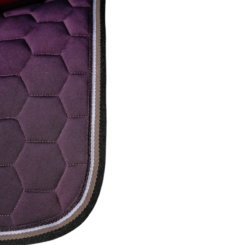Equithème - Tapis de selle Coco prune