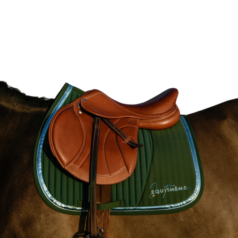 Equithème - Tapis de selle EK-Talent bleu canard