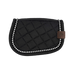 Equithème - Tapis de selle pour mini poney noir glitter