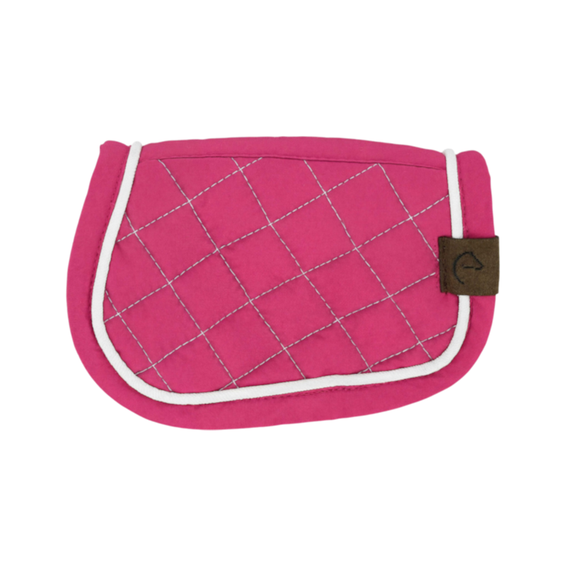 Equithème - Tapis de selle pour mini poney rose