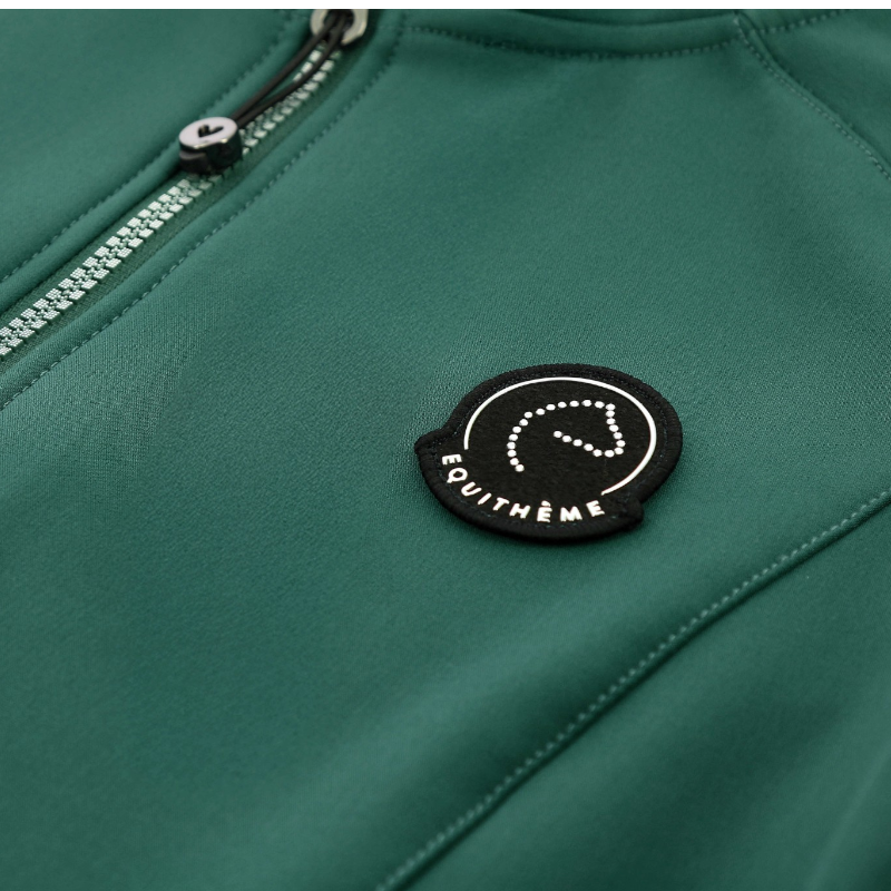 Equithème - Veste softshell manches longues enfant Je T'aime EK-Victoria bleu canard