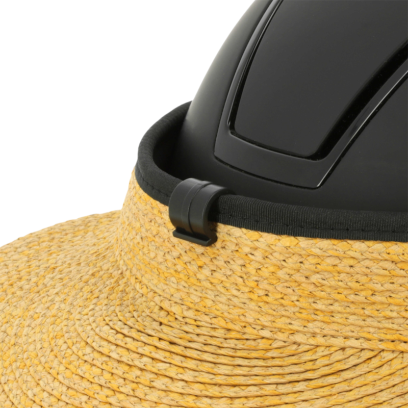 Equithème - Visière anti-UV pour casque raphia
