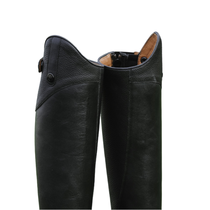 Bottes Équitation Costume National 'Vieux Softy' - Cuir Noir, Taille 6.5 US / 36.5 EU, Neuf Avec Défauts