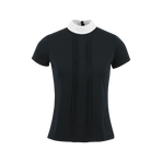 Equithème - Polo de concours manches courtes femme Dorla marine | - Ohlala