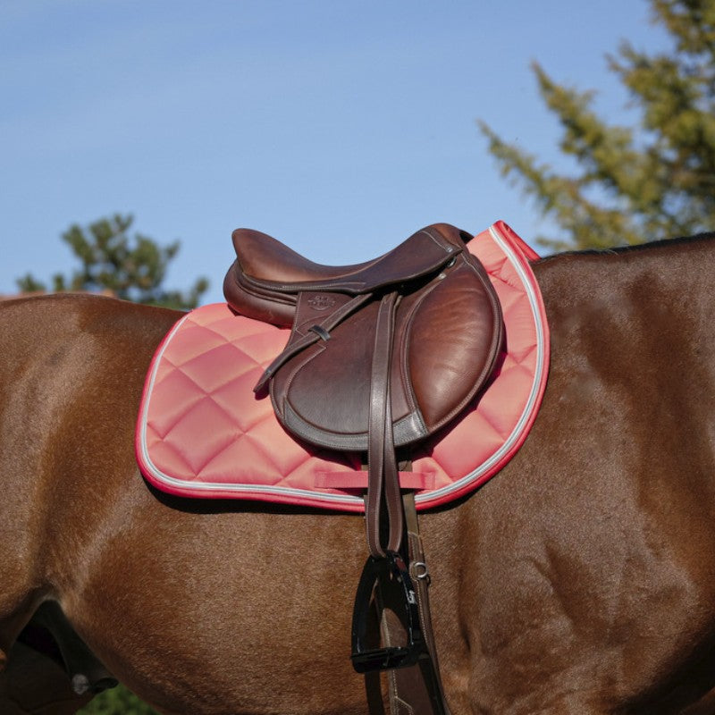 Equithème - Tapis de selle Classic vieux rose | - Ohlala