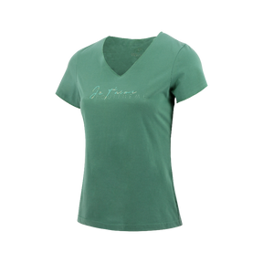 Equithème - T-shirt manches courtes femme Rehane édition "Je t'aime" vert sauge | - Ohlala