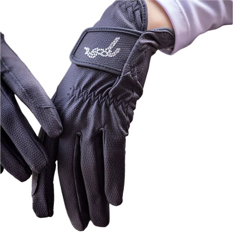 Eden by Pénélope - Gants Prisma Strass enfant marine