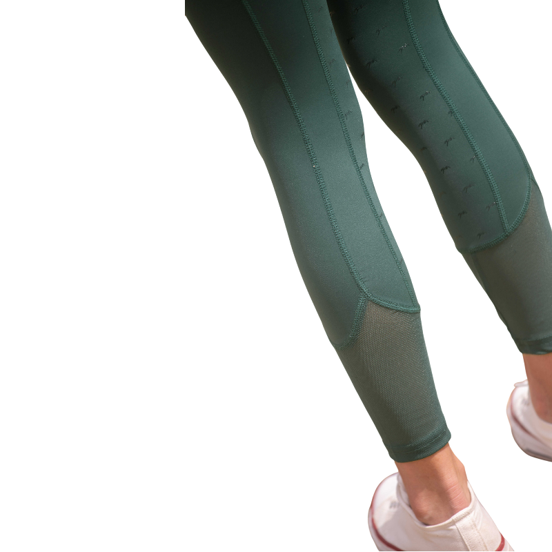 Eden by Pénélope - Legging d'équitation fille Delphe pull-on vert foncé