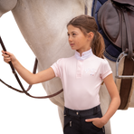 Eden by Pénélope - Polo de concours manches courtes enfant Madrid rose | - Ohlala