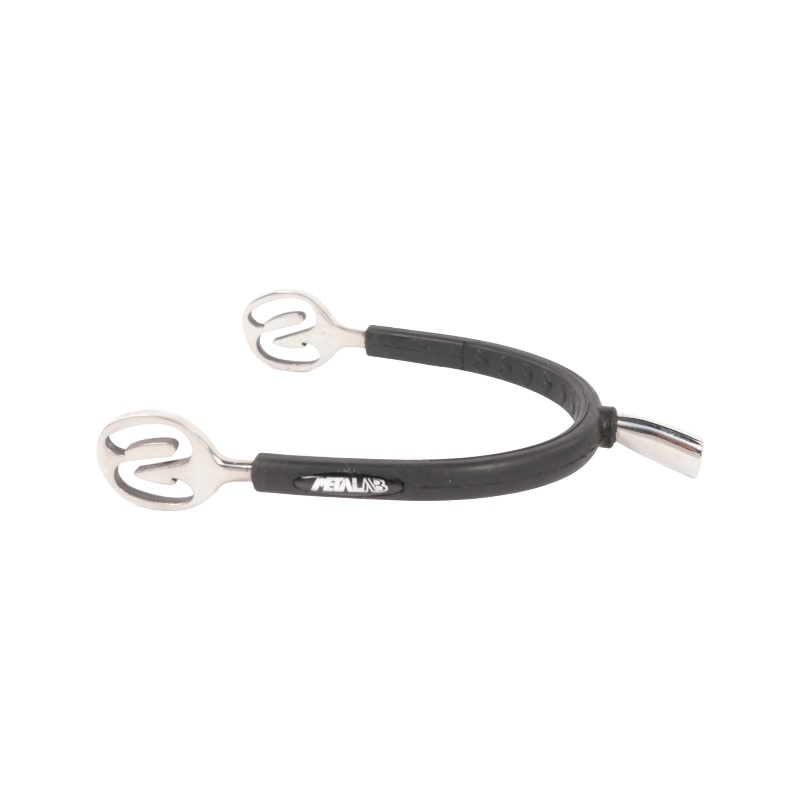 Metalab - Eperons Prince de Galles gainé caoutchouc 30mm