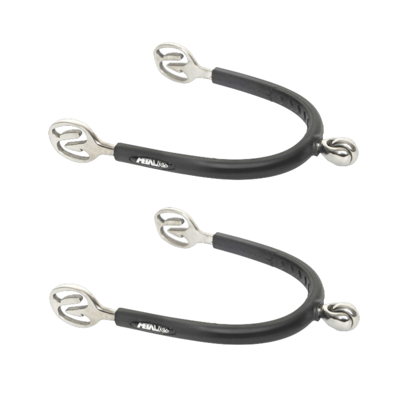 Metalab - Eperons Vertical Soft gainé caoutchouc 30mm