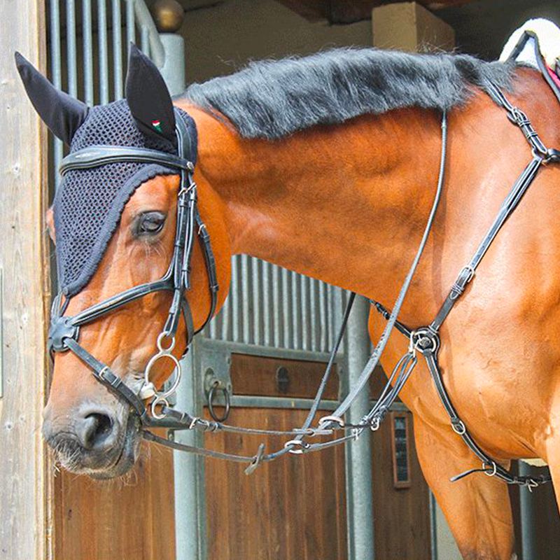 Equiline - Bonnet long pour chevaux noir