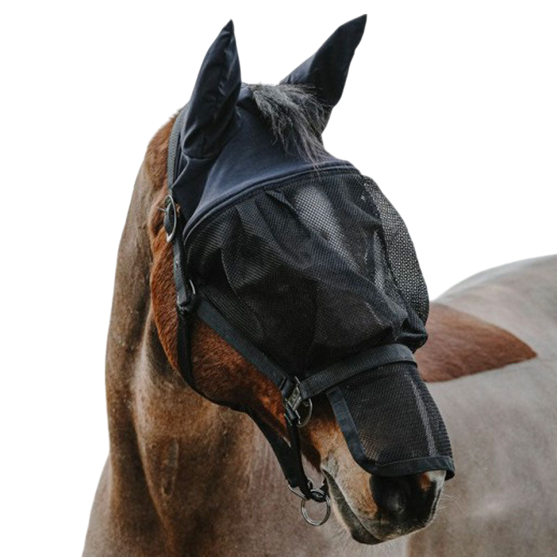 Masque Cheval Anti-mouches Masque Anti-Mouches Farnam Supermask Pour Cheval - Protection UV Et