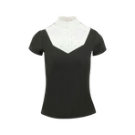 Equithème - Polo manches courtes femme Lerma noir | - Ohlala