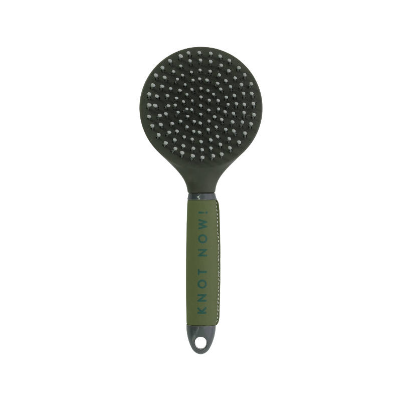 Equithème - Brosse à crinière Je t'aime olive