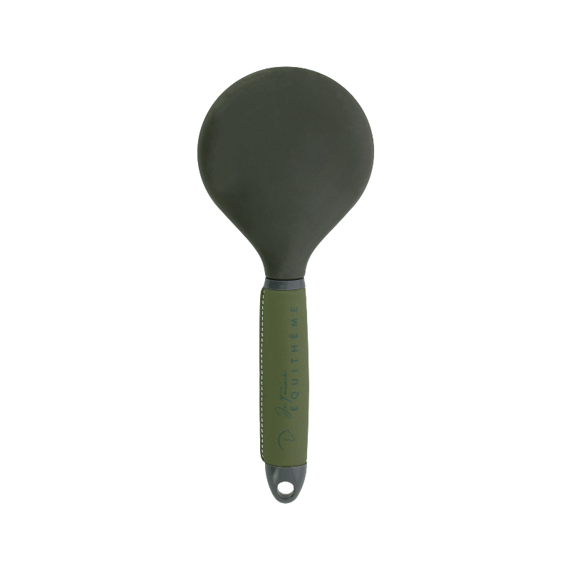 Equithème - Brosse à crinière Je t'aime olive