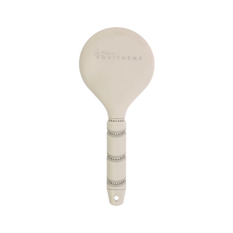Equithème - Brosse à crinière Je t'aime strass beige