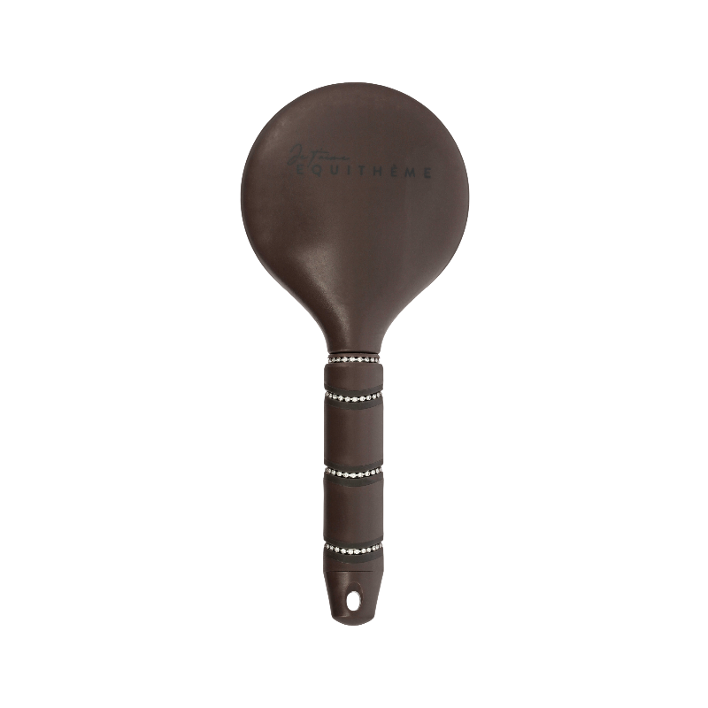Equithème - Brosse à crinière Je t'aime strass brun