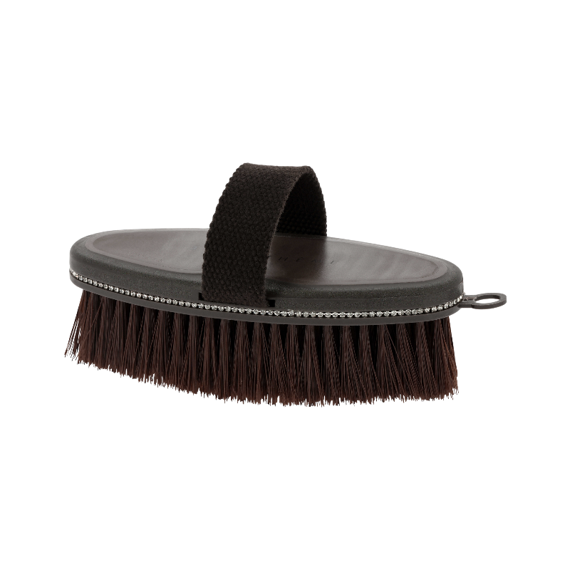 Equithème - Brosse douce Je t'aime strass brun