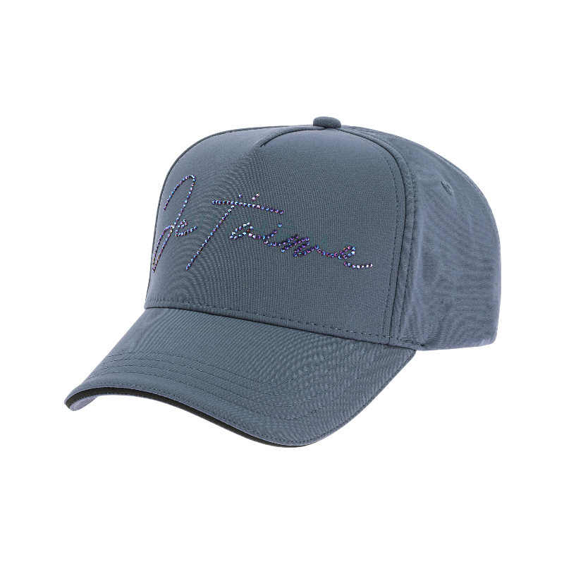 Equithème - Casquette unisexe Je t'aime Aude bleu/ gris