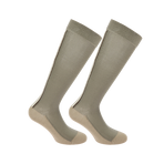 Equithème - Classic driekleurige sokken taupe (x1) | - Ohlala