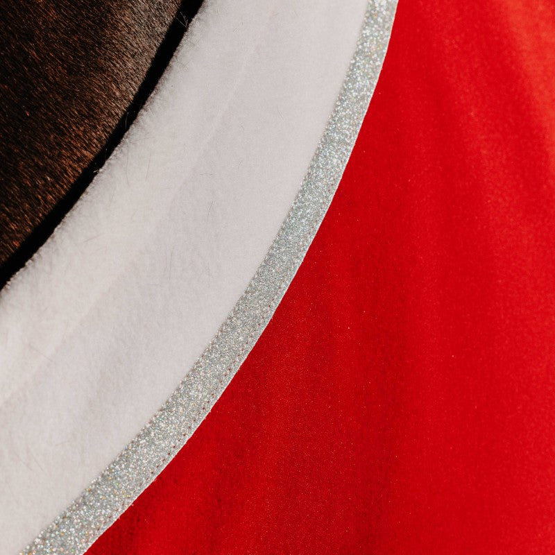 Equithème - Chemise polaire Xmas rouge