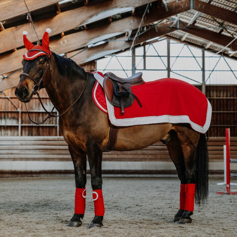 Equithème - Couvre-reins Xmas rouge