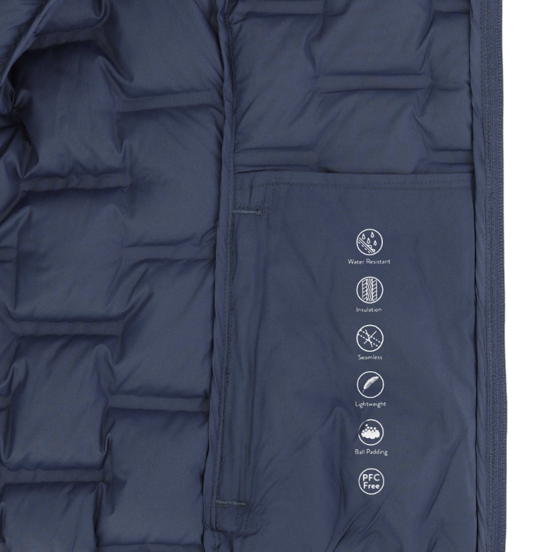 Equithème - Doudoune femme Nelly Je t'aime bleu/ gris | - Ohlala