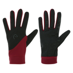 Equithème - Knit digital handschoenen zwart/pruim | - Ohlala
