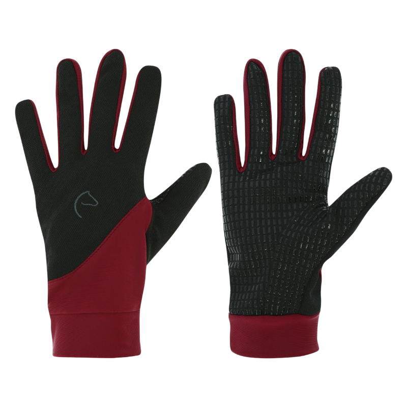 Equithème - Gants Knit digital noir/prune