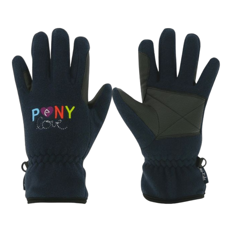 Equithème - Gants pony love marine